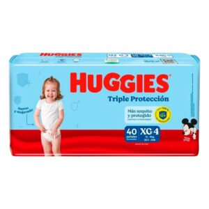 Pañal huggies triple protección XG/4 x 40