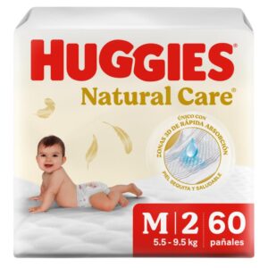 Pañal huggies natural care M/2 X 60