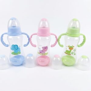 Biberón plástico con mango applebear baby 240mL