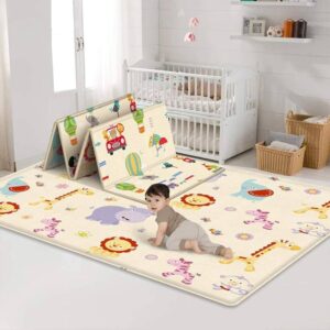 Tapete plegable alfombra para bebé 195cm x 175cm x 1.5cm