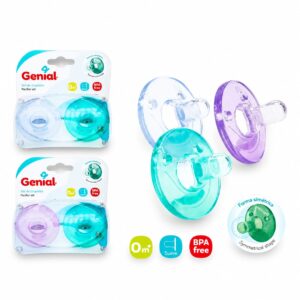 Set de chupetes entretenedor suave genial 0-6m