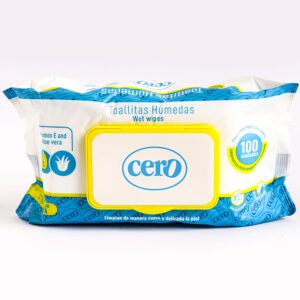 Toallitas húmedas cero x 100 unidades