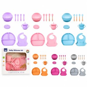 Set vajilla para bebe en silicona only baby 6m+