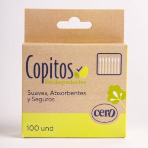 Copitos biodegradables cero x 100und