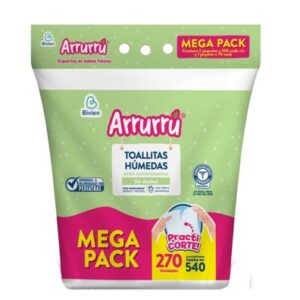 Arrurrú toallitas húmedas aloe & manzanilla x 270