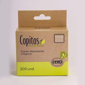 Copitos biodegradables cero x 200und