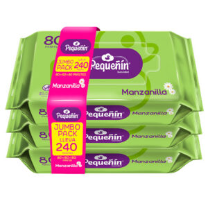 Pequeñín Suavidad manzanilla x 240 pañitos