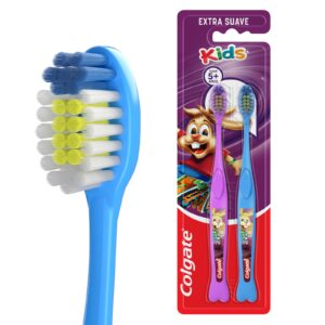Colgate cepillo dental extra suave kids 5+ x 2 unidades