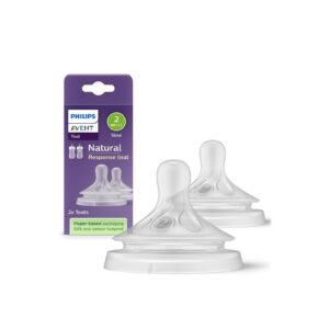 2 tetinas natural response repuesto (2 goteos) lento philips avent