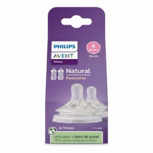 2 tetinas natural response repuesto (4 goteos) rápido philips avent