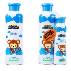 Dunnis baby care colonia para niño 500mL + 250mL