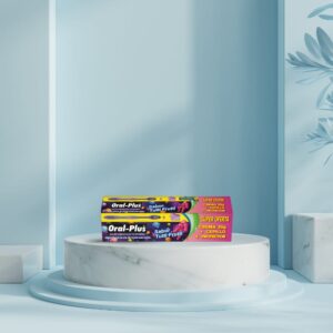Oral-plus super oferta crema sin fluor 30g + cepillo + protector  de 2-6 años