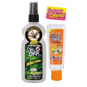 Stay off! amazonic spray repelente 120mL + crema repelente familiar 60mL