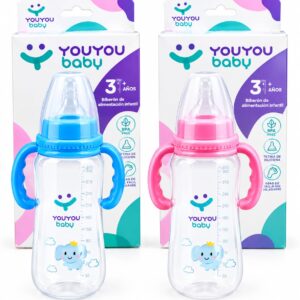 Tetero plástico asas youyoubaby 9oz/280mL 6m+