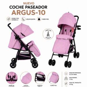 Coche paseador 4 llantas mobilu